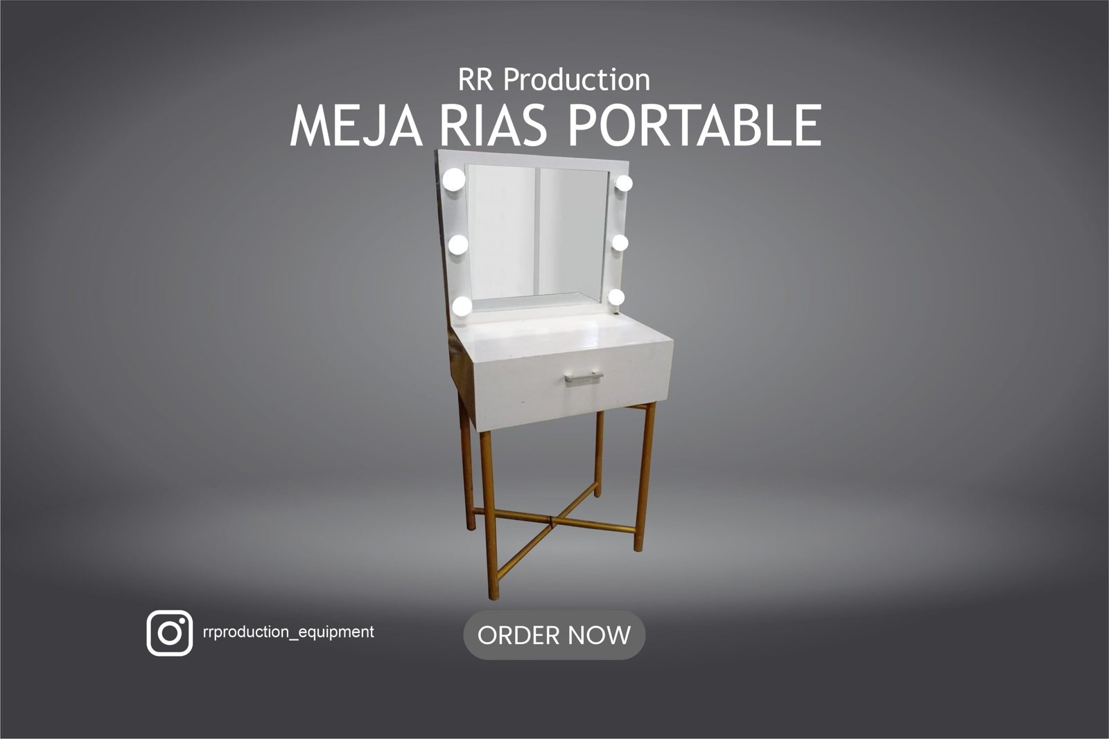meja rias portable
